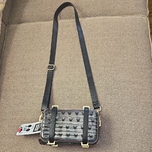 Disney Mickey Mouse Clear 7" x 5" Zip and Snap Purse with Adjustable Strap